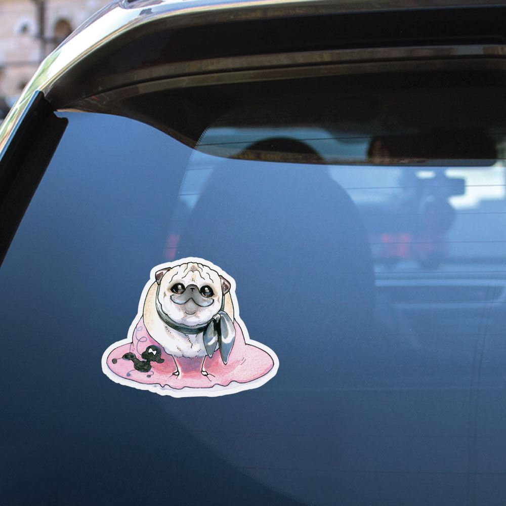 The Best Gal Pug Sticker Decal