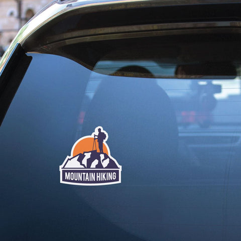Mountain Hiking Sticker Decal