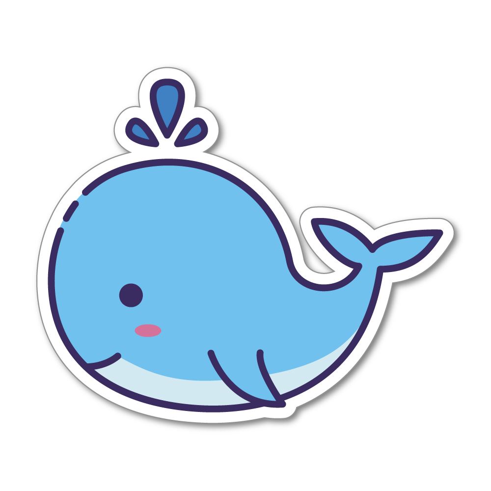Whale Sticker Decal