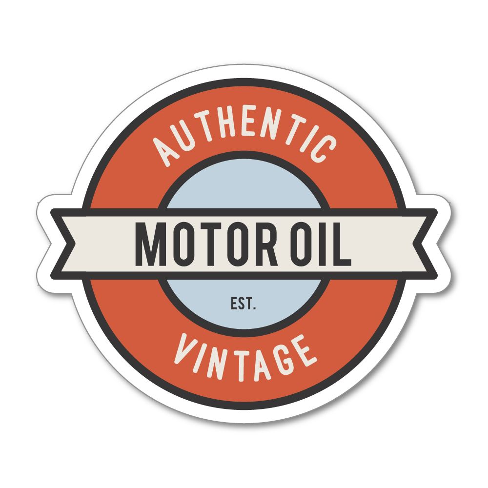 Motor Oil Sticker Decal