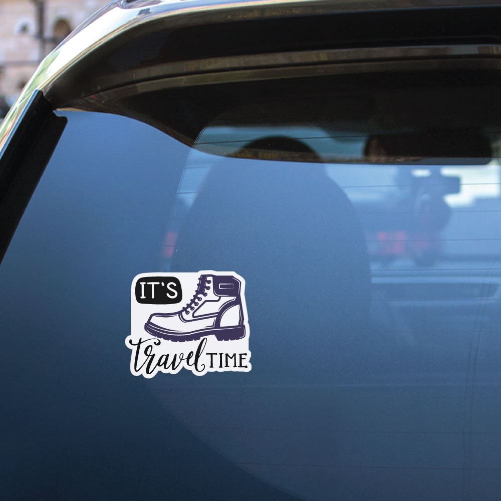 Its Travel Time Sticker Decal
