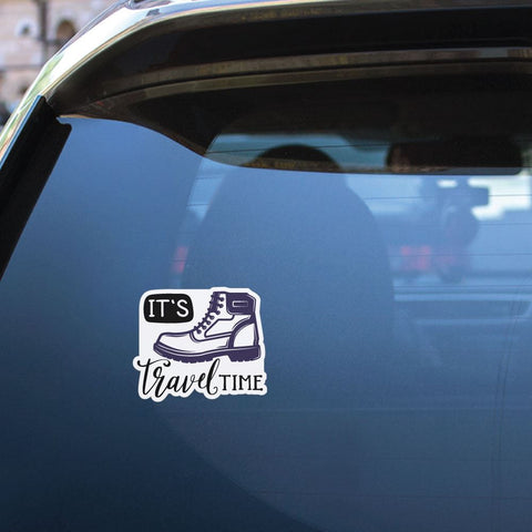 Its Travel Time Sticker Decal