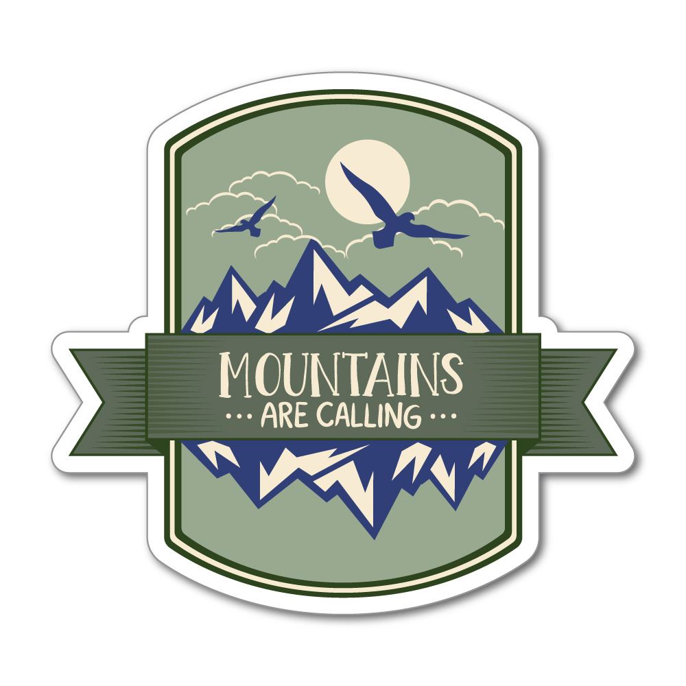 Mountains Are Calling Sticker Decal