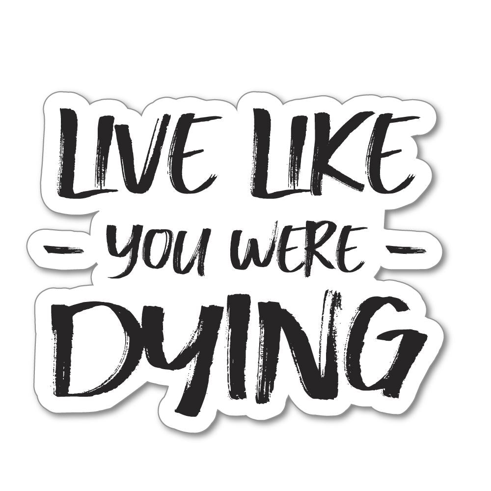 Live Like You Were Dying  Sticker Decal