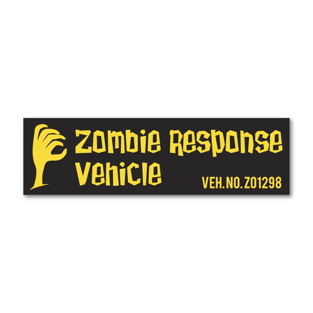 Zombie Response Vehicle Sticker Decal
