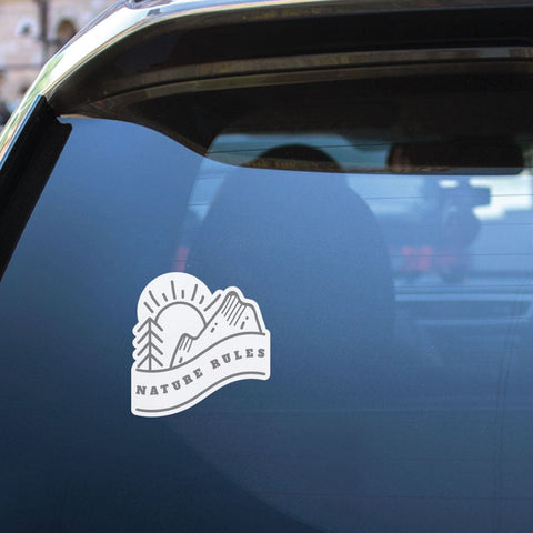 Nature Rules Sticker Decal