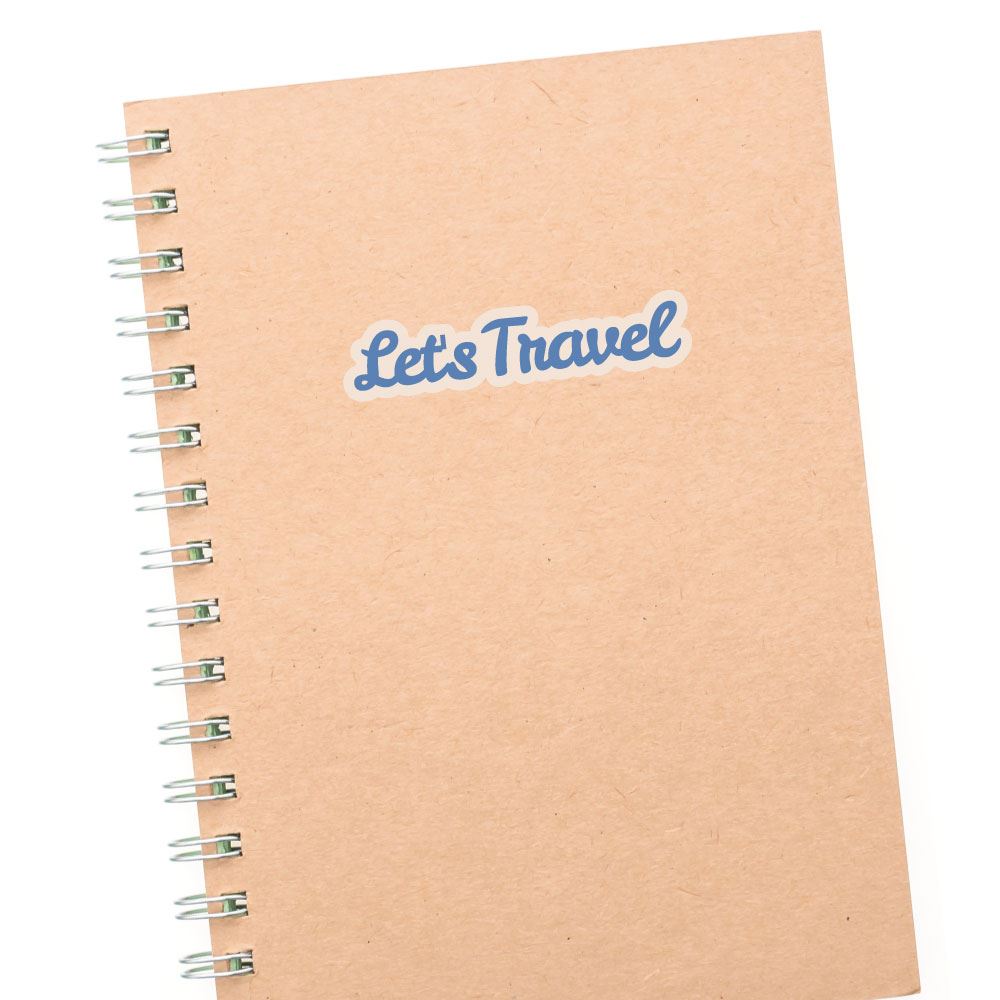 Lets Travel Sticker Decal