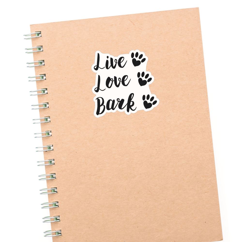 Live Love Bark Sticker Decal