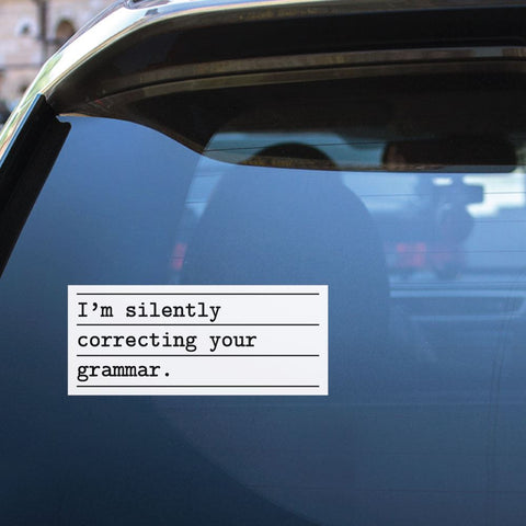 Correcting Your Grammar Sticker Decal