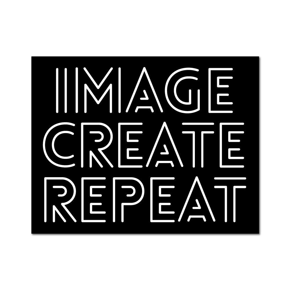 Image Create Repeat  Sticker Decal