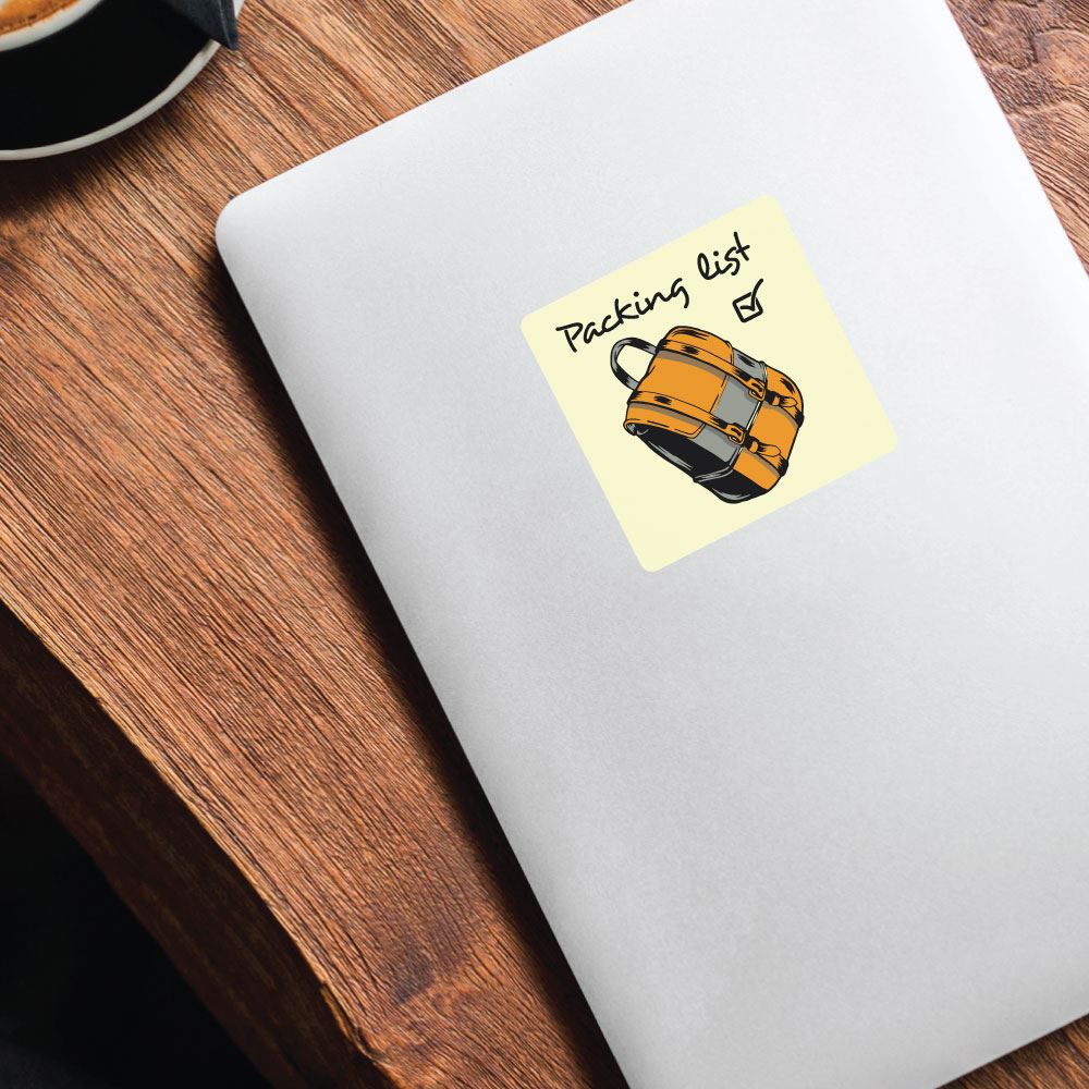 Packing List Sticker Decal