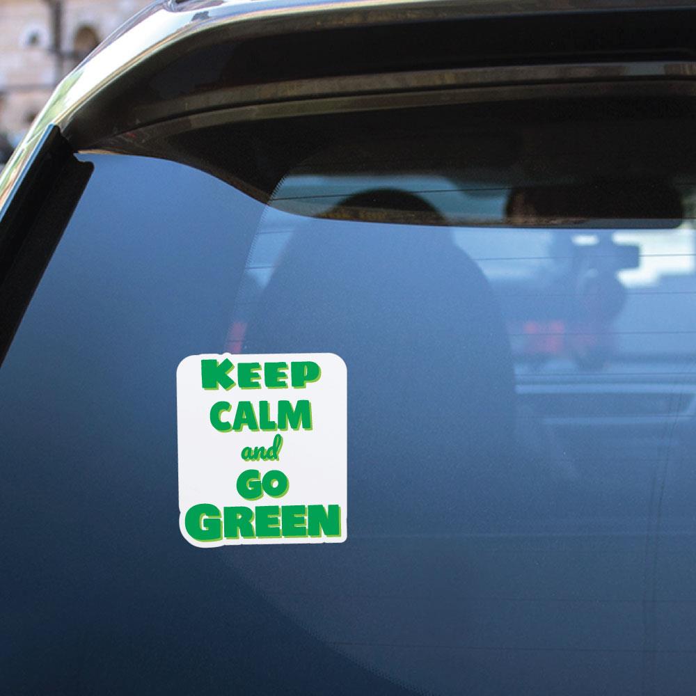 Go Green Sticker Decal