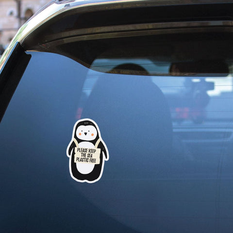 Please Keep The Sea Plastic Free Sticker Decal
