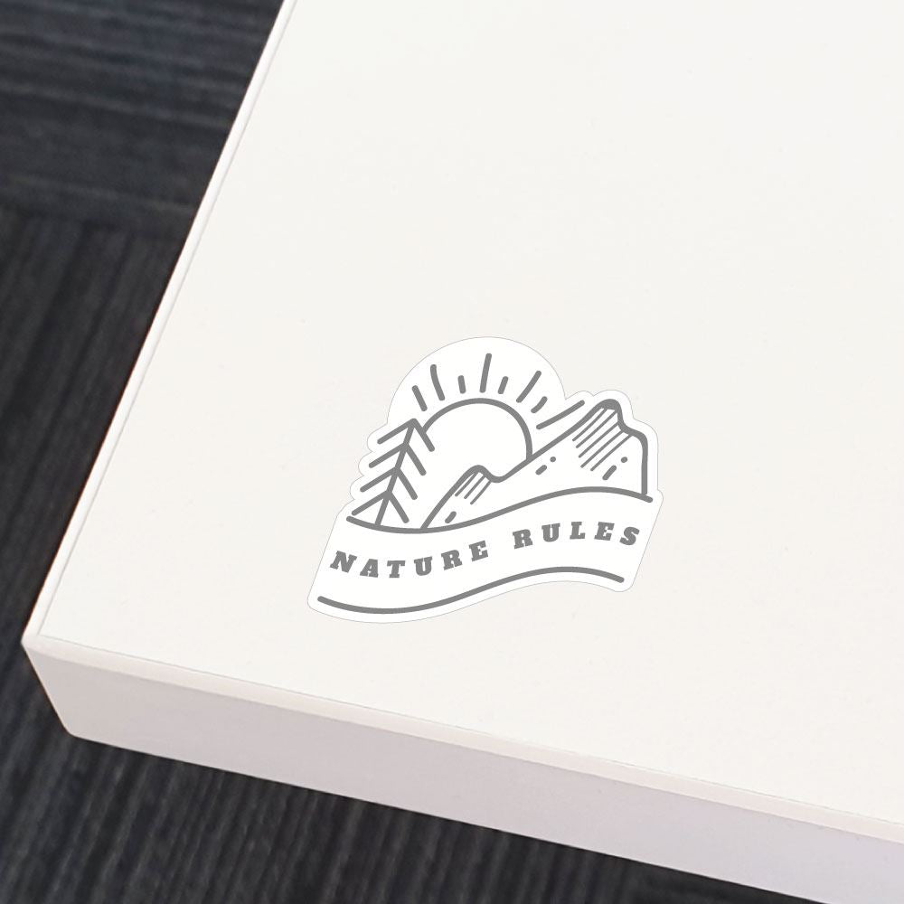 Nature Rules Sticker Decal