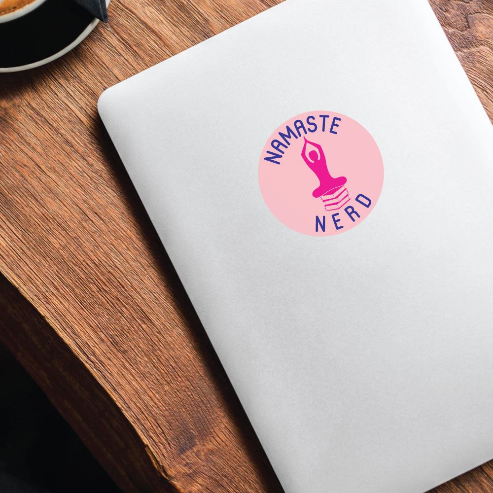 Namaste Nerd Sticker Decal
