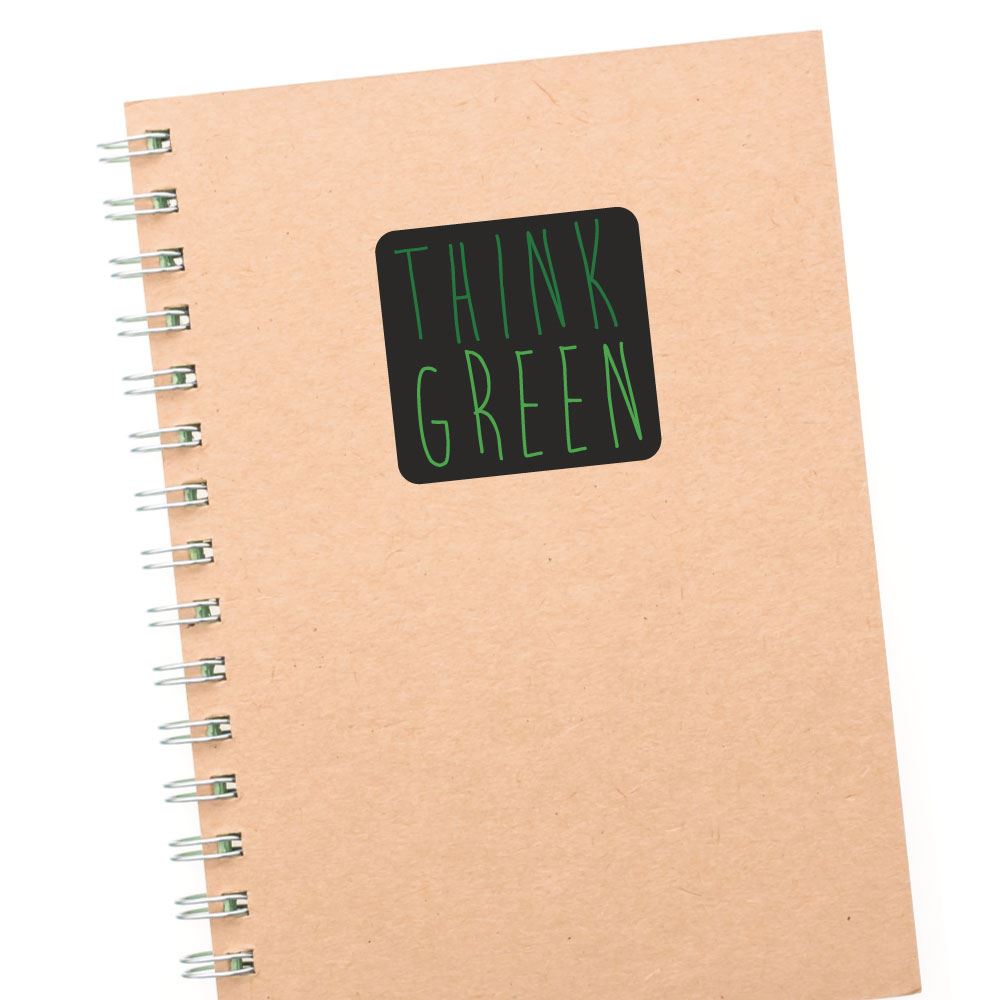 Think Green Sticker Decal