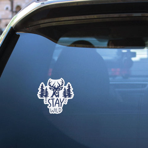 Stay Wild Deer Sticker Decal