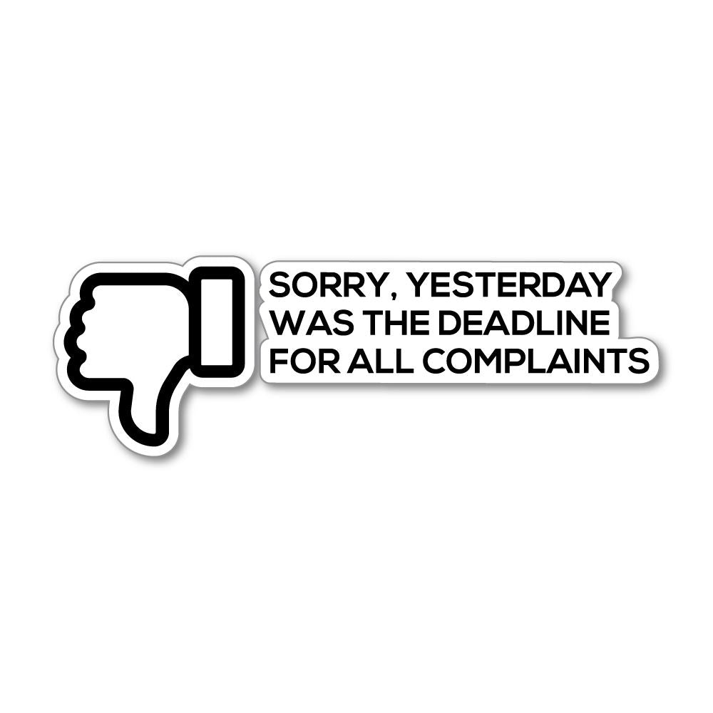 Sorry Sticker Decal