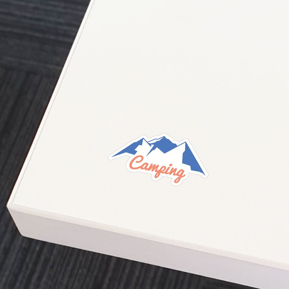 Mountain Camping Sticker Decal