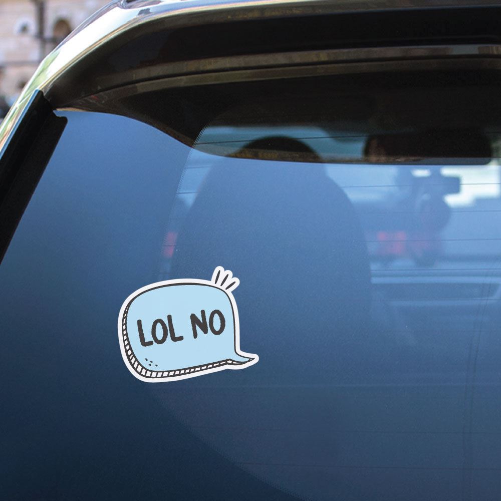 Lol No Sticker Decal