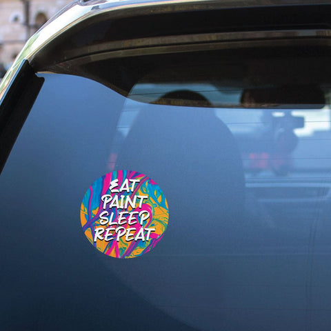 Eat Paint Sleep Repeat Sticker Decal