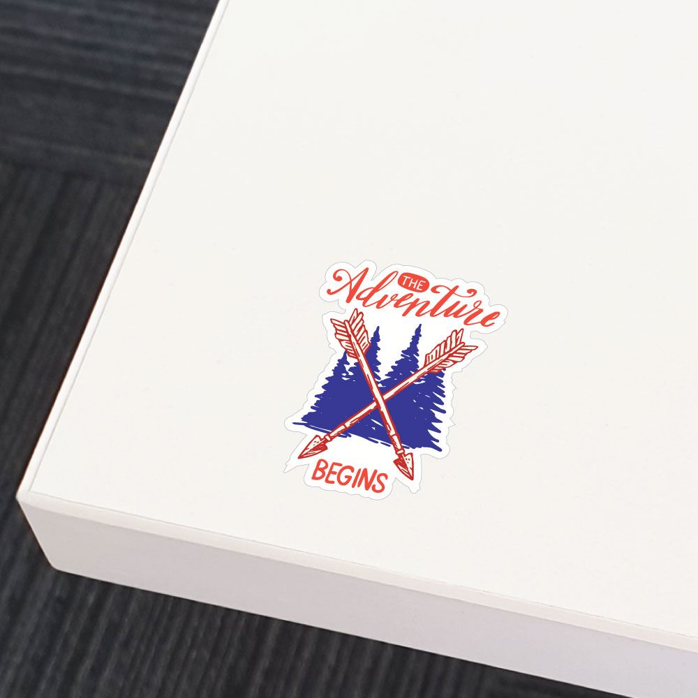 The Adventure Begins Sticker Decal