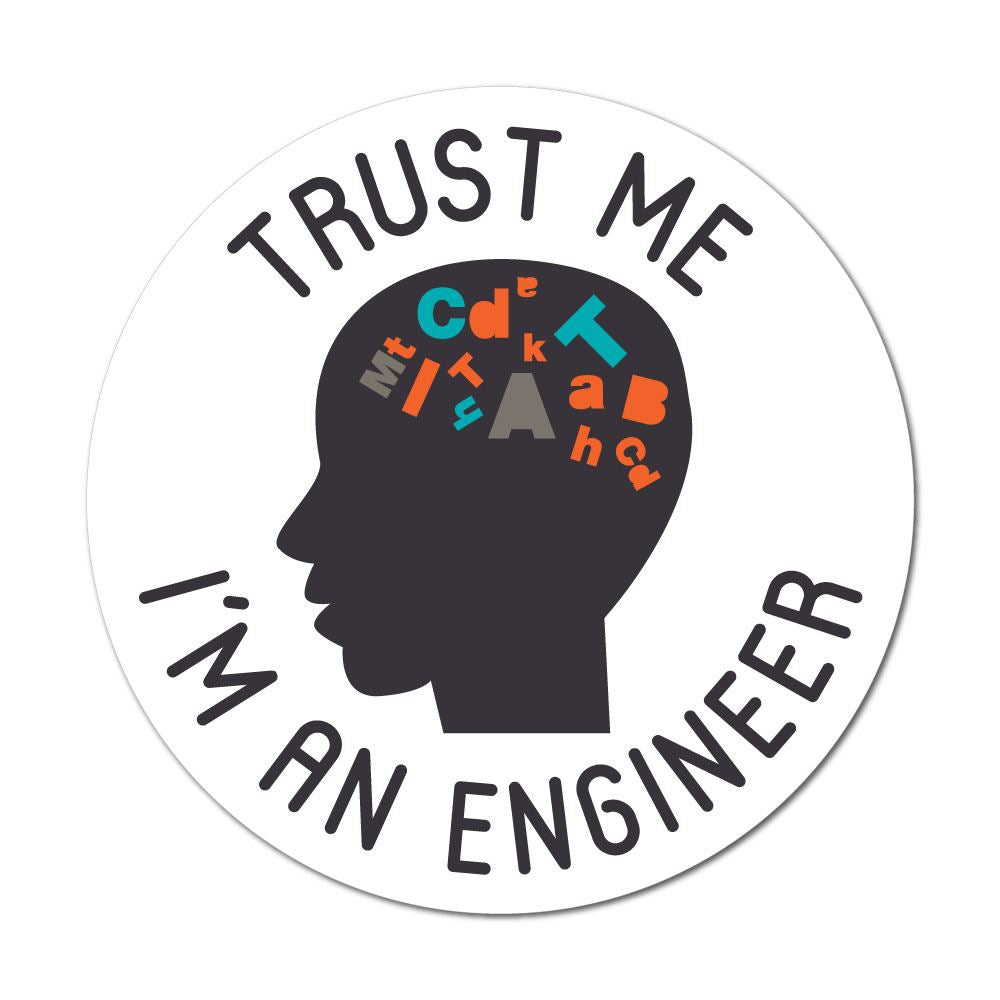 Engineer Sticker Decal | Geek Stickers - Little Sticker Boy