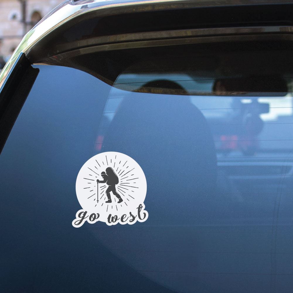 Go West Sticker Decal