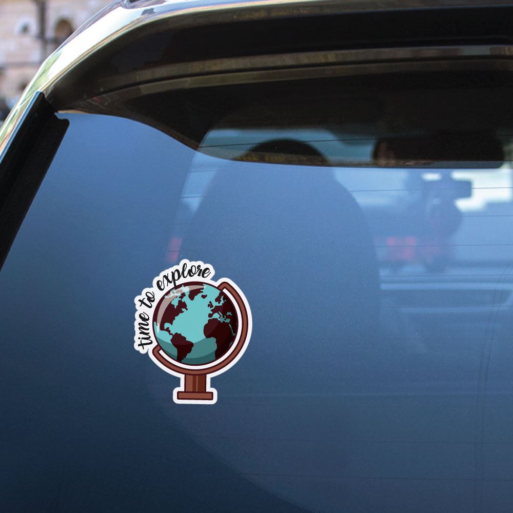 Time To Explore Sticker Decal