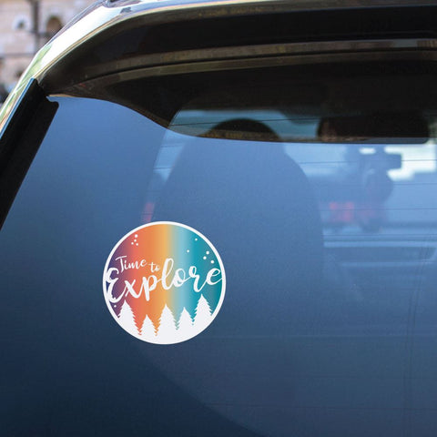 Time To Explore Sticker Decal