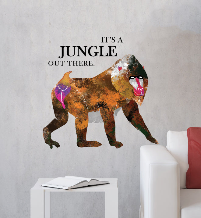 Monkey in the Jungle Wall Sticker
