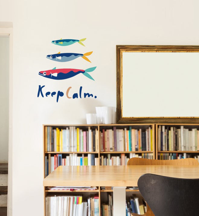 Keep Calm With The Sardines Wall Sticker