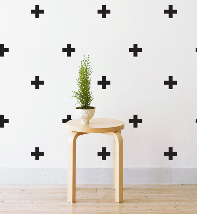 Mini Crosses Pattern Wall Sticker