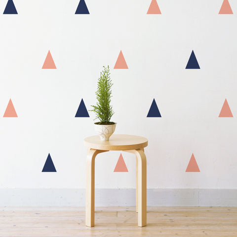 Pastel Triangles Pattern Wall Sticker