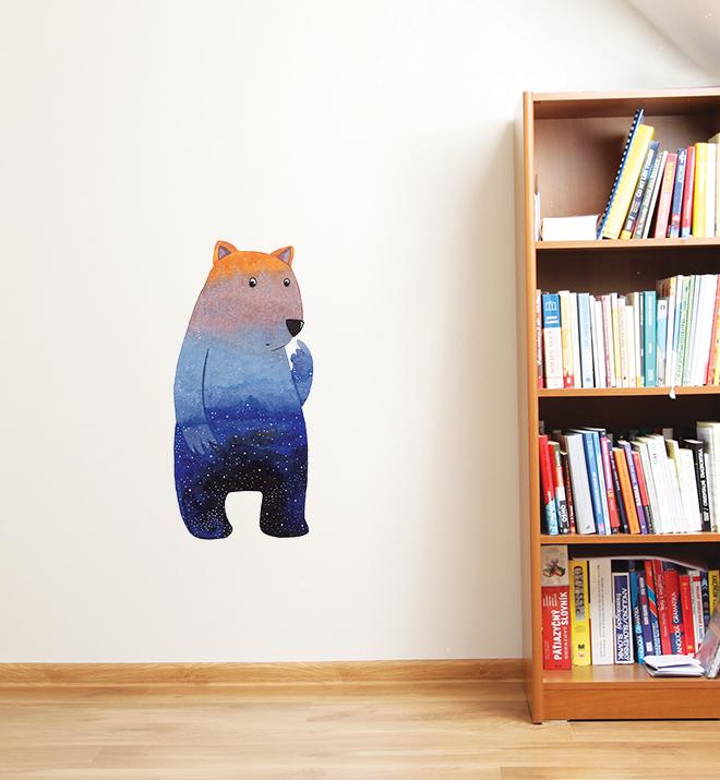 Cute wombat at dusk Wall Sticker