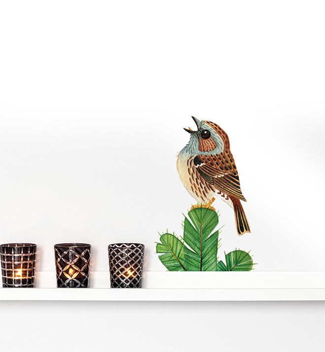Chirping Bird Wall Sticker