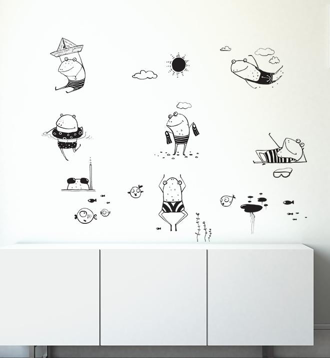 Frogs Collection Pack Wall Sticker