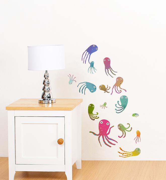 Octopus Collection Pack Wall Sticker