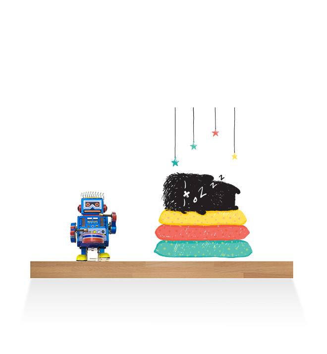 Sweet Dreams Luck Monster Wall Sticker