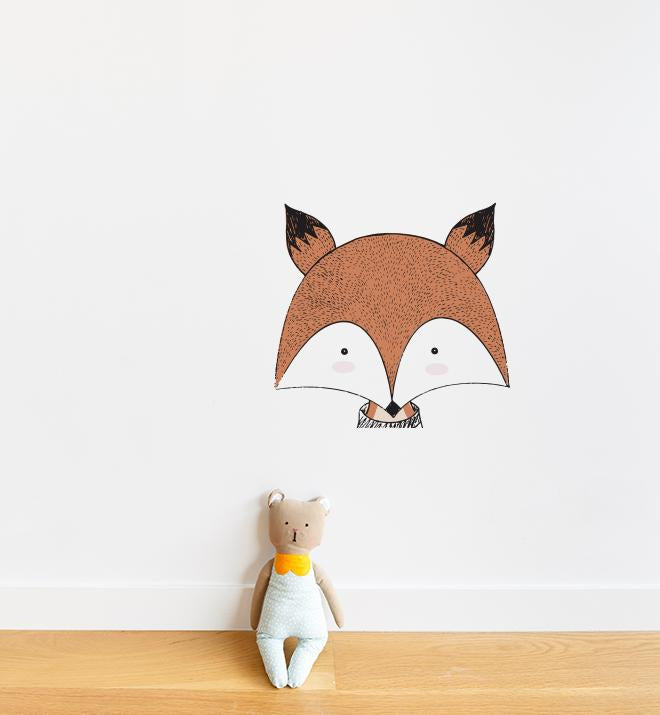 Pointy Eared Fox Wall Sticker