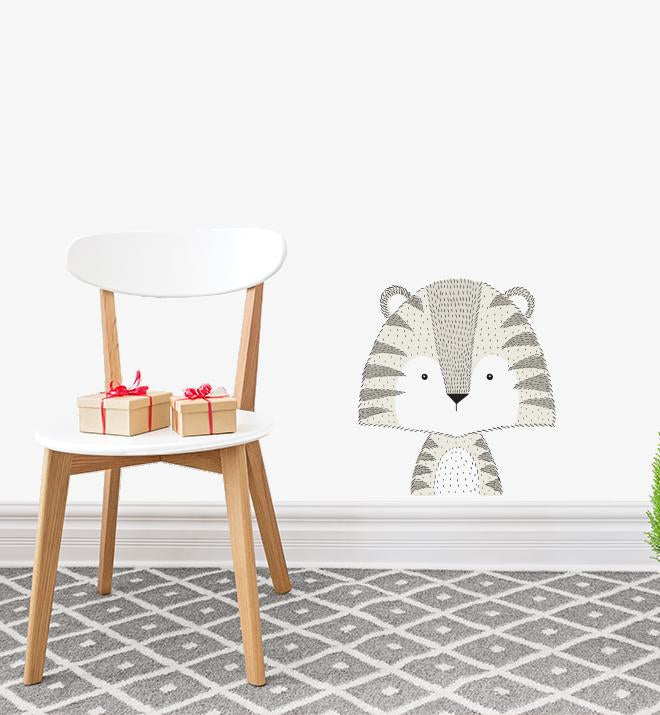 White Tiger Wall Sticker
