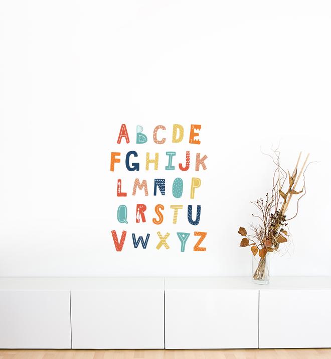 Cozy Cloud Alphabet Wall Sticker