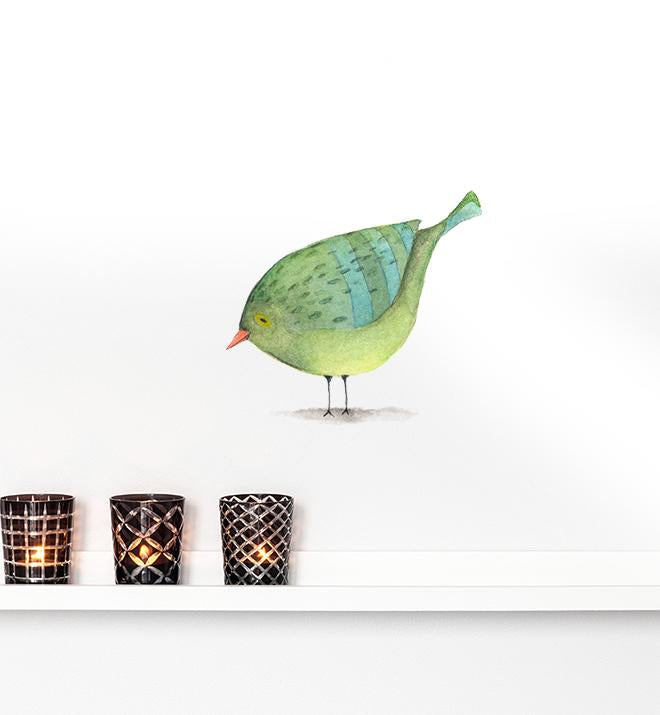 Green Bird Wall Sticker
