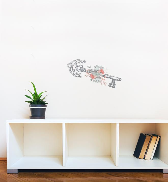 Vintage Key Wall Sticker
