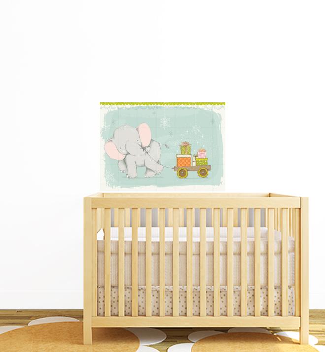 Special Delivery Elephant Wall Sticker