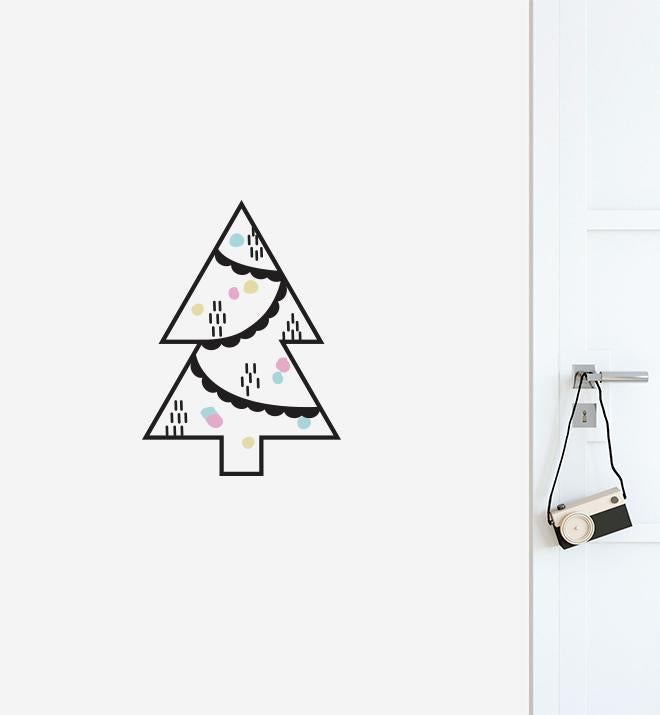 Simple Christmas Tree Wall Sticker
