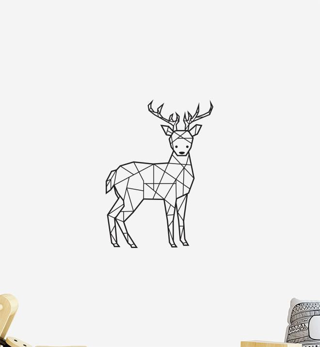 Geometric Deer Wall Sticker