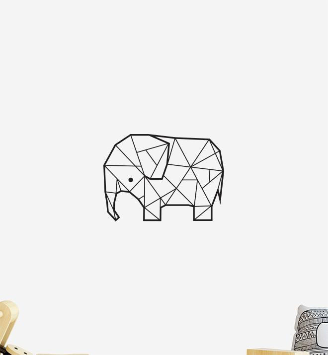 Geometric Elephant Wall Sticker