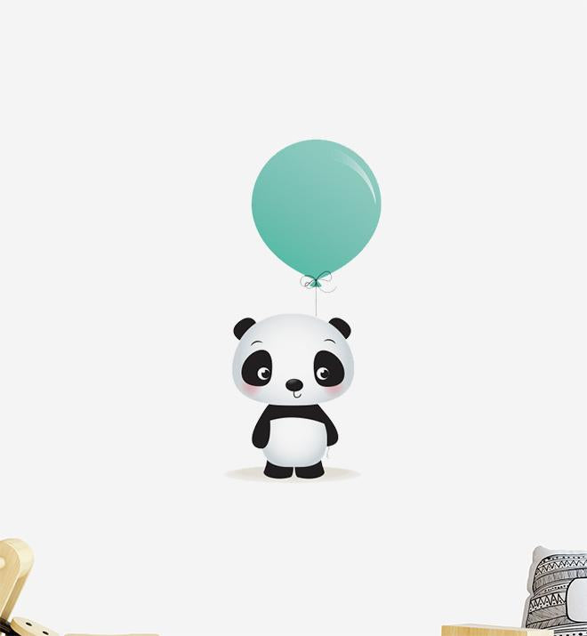Panda With Big Balloon Wall Sticker
