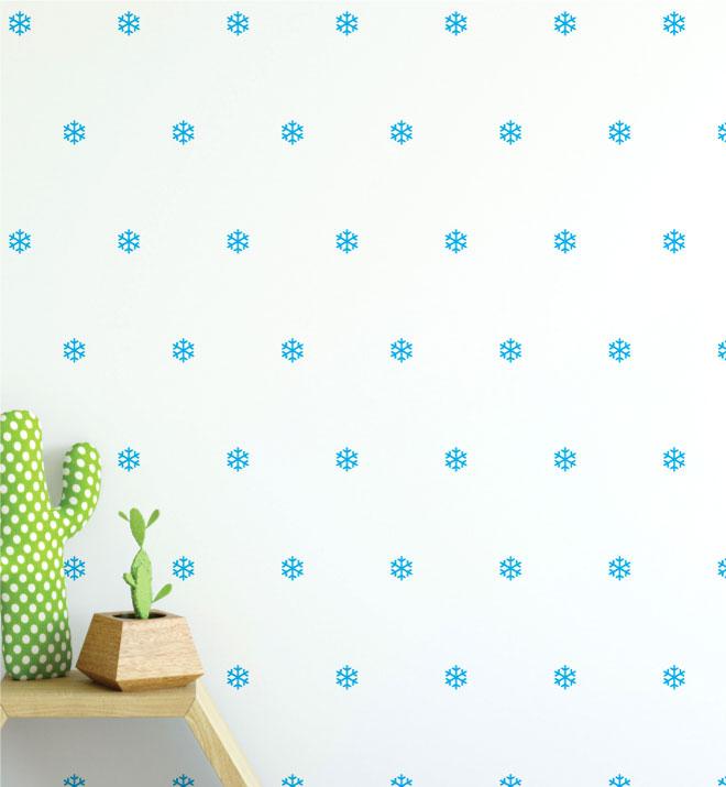 Snowflake Pattern (Collection of 35) Wall Sticker